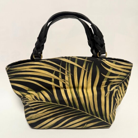Y2K Vintage Fossil Fan Palm Print Hand & Shoulder Bag – Excellent Condition - Picture 4 of 14